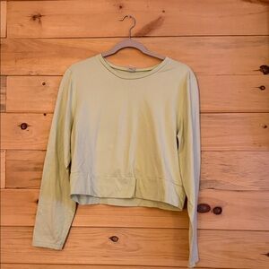 Old Navy Mint Green Long Sleeve Crop Top